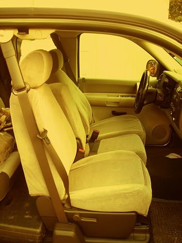 Miniatura 10 de Durafit Covers, fundas para auto, compatible con 2010-2013 Chevy Silverado & GMC Sierra, para asientos delanteros, a prueba de agua, pude elegir