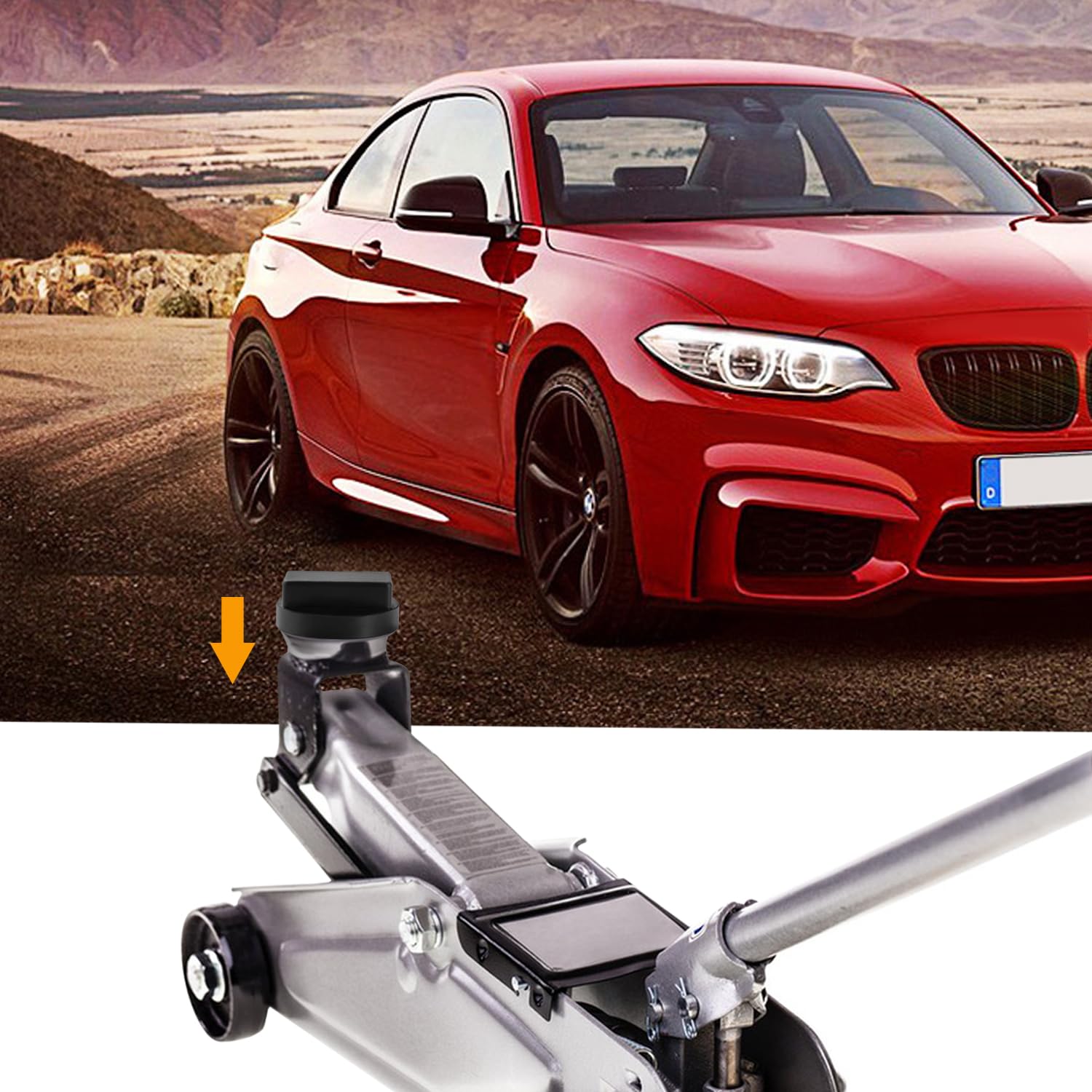 Lyeteung 2 Piezas Bloque de Soporte de Goma, Goma Gato Hidráulico, Almohadilla de Goma para Gato de Coche, Almohadilla de Goma Jack Pad, Compatible con BMW Series — view 4