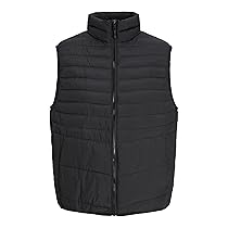 JACK & JONES Jjestate Packable Bw Collar Noos – Gilet trapuntato da uomo, Nero, M