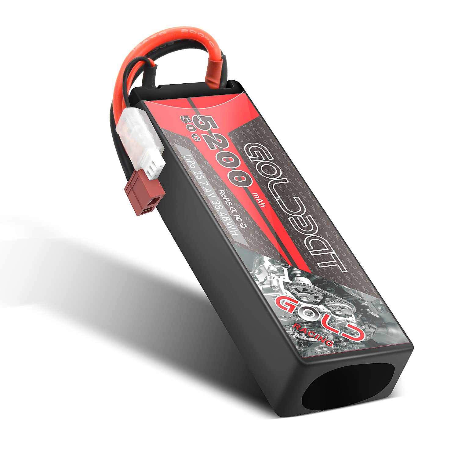 5200mAh 7.4vリポバッテリー　5本 Amazon.co.jp: 7.4V リポバッテリー 5200 mAh 50C 2S RC リポ