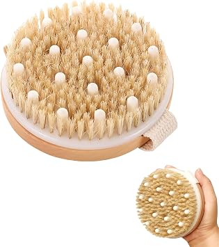 Dry Brushing Body Brush,Lymphatic Drainage Brush,Bath Brush,Exfoliating for Massage,Remove Dead Skin and Cellulite,Improves Circulation