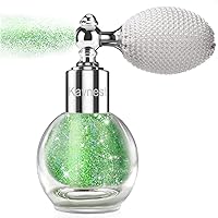 Vista 9 de Spray Iluminador Blanco Perla, Polvo Suelto de Brillo con Alto Brillo, Spray de Maquillaje para Cuerpo, Cara, Cabello, Laca con Purpurina de Larga