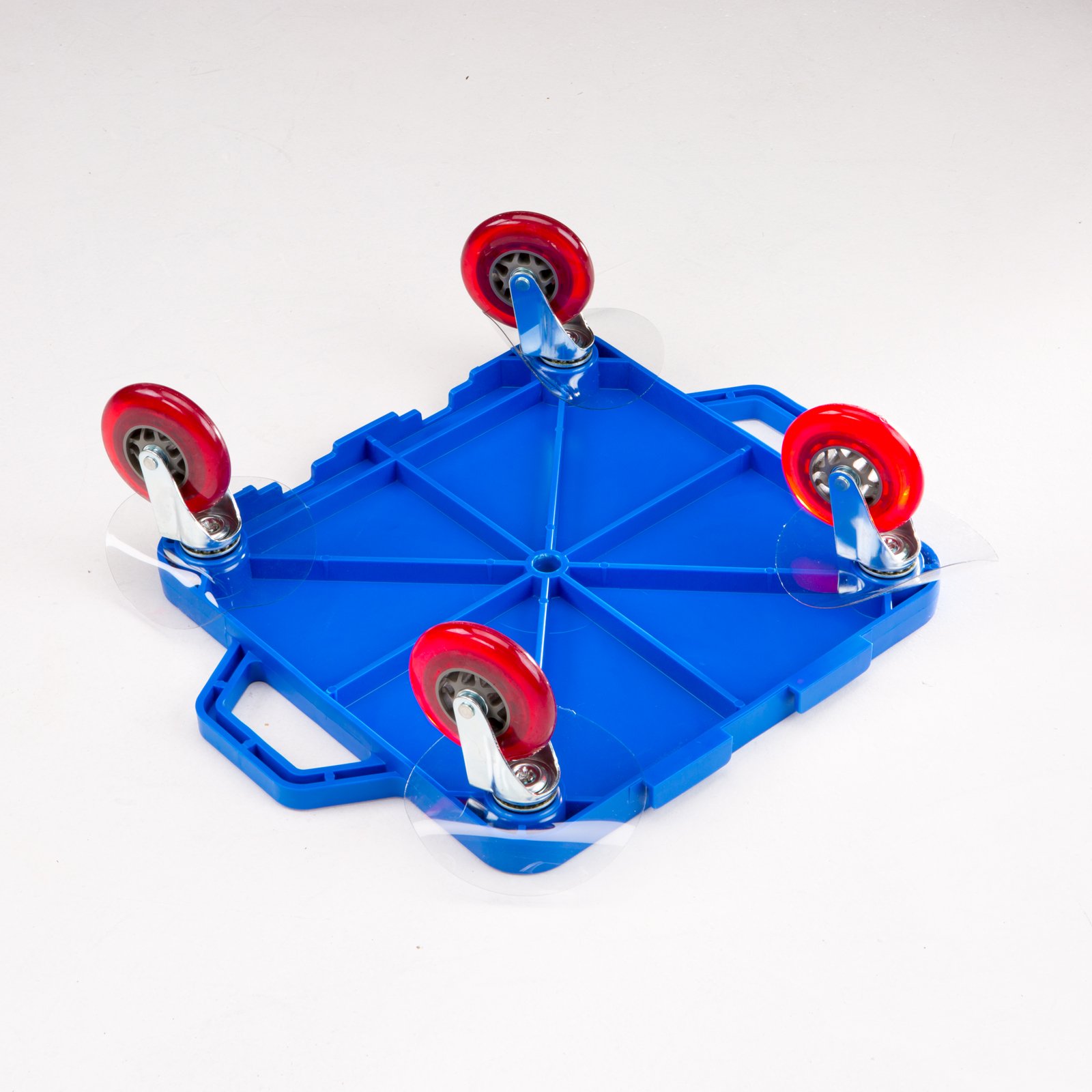 Cosom Scooter Board, 16 Inch Premium Sit & Scoot Board With 4 Inch Non-Marring Performance Wheels, Double Race Bearings, & Safety Handles, Physical Education Class Equipment, Blue