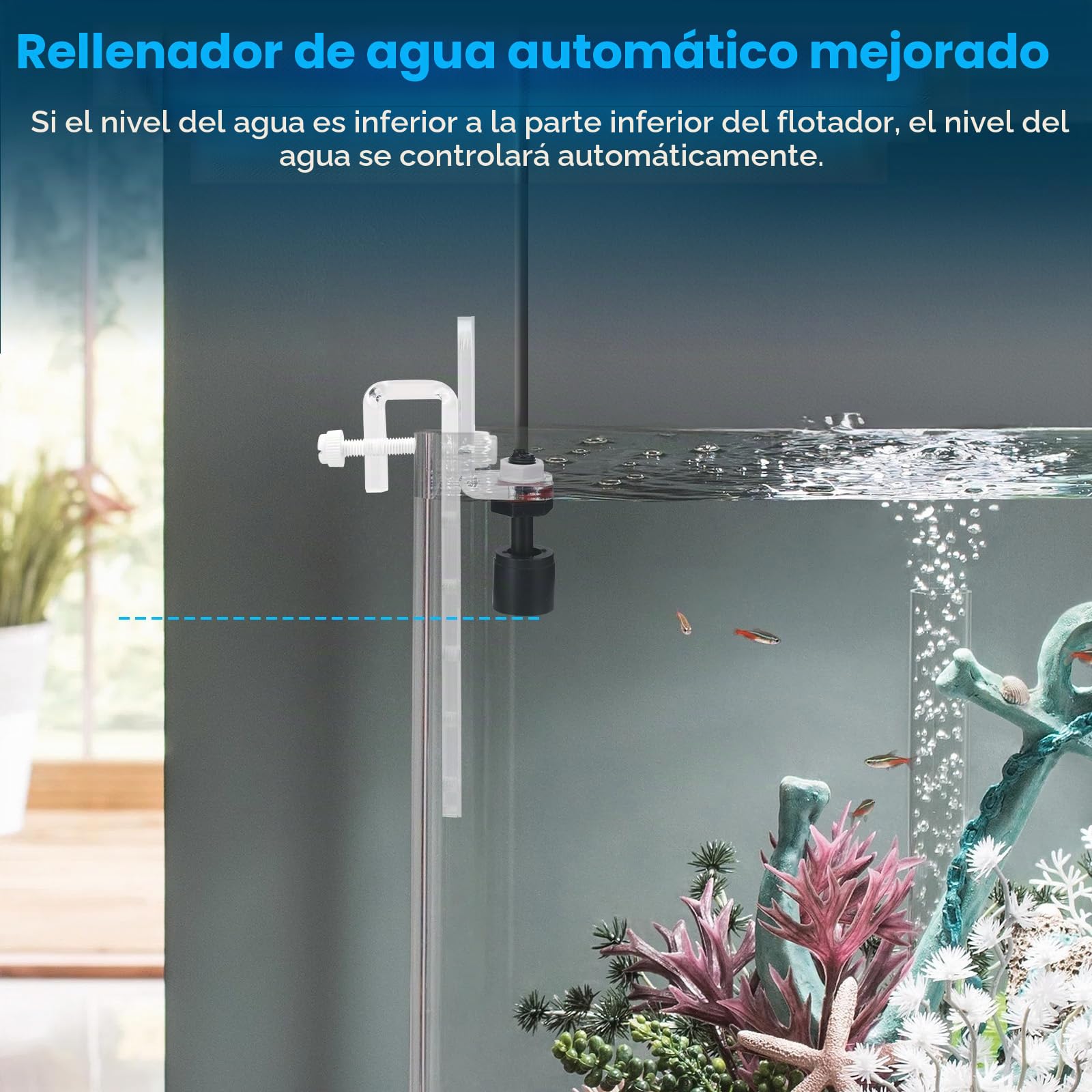 Qwakay Sistema de recarga automática Smart ATO System Acuario con bomba | – Recarga automática Sistema ATO para acuarios – Acuario Agua de mar Recarga de Agua para Arrecife y Plantas