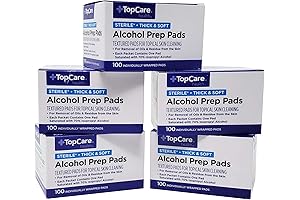 TOPCO Alcohol Prep Pads, Value Pack of 500, 2" x 2"