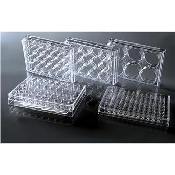 Nest Scientific 703011 Non-Treated Cell Culture Plate, Flat Bottom, Sterile, 6 Well, Polystyrene Pack of 50