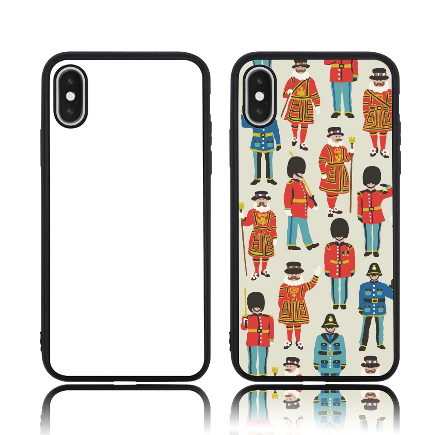 O BOSSTOP 5PCS iPhone Case Sublimation Blanks Slim Covers Compatible with iPhone XS MAX, 6.5 Inch Blank Printable iPhone Case for DIY Soft Rubber Protective Shockproof