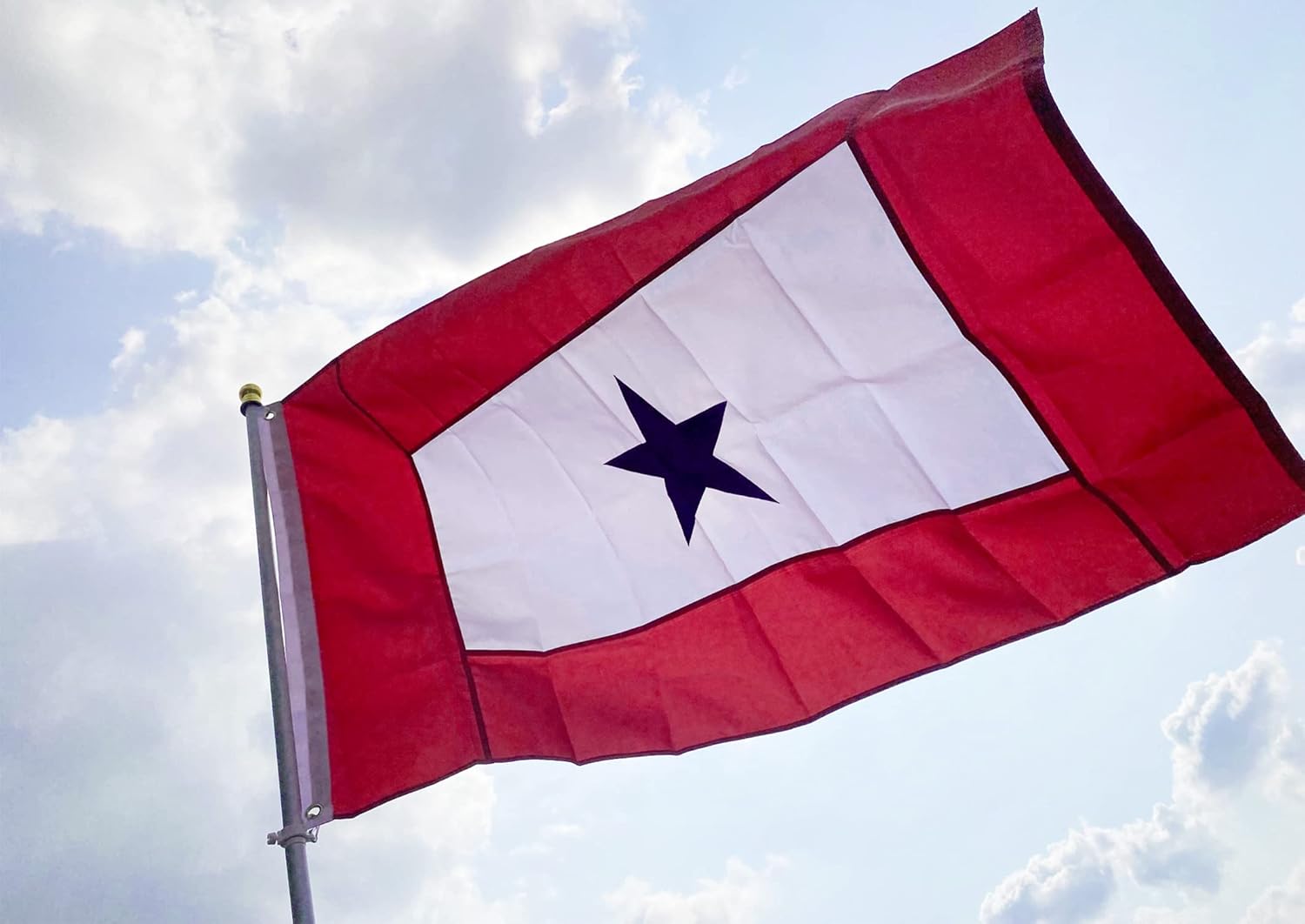 Heavy Duty USA Family Member On Service Flag Embroidered One Blue Star 3x5 Ft-Longest Lasting Oxford Nylon 210D | Army Navy Marine Corps USA Family Military Decoration Gift Yard House Banner - Image 6