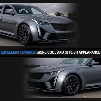 Smoked Front Bumper LED Side Marker Lights for CT5 2020-2024