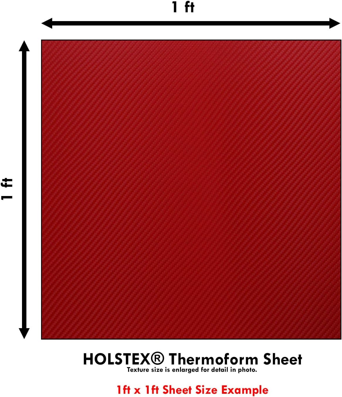 HOLSTEX Carbon Fiber Thermoform Sheet + (#8) Handsetter Combo Kit Bundle - (0.080 Thickness) - (12in x 12in Sheets) - (E.M.T. Red) - (1 Pack) - (100)(#8-9 Black Eyelets) - for DIY Holster Making