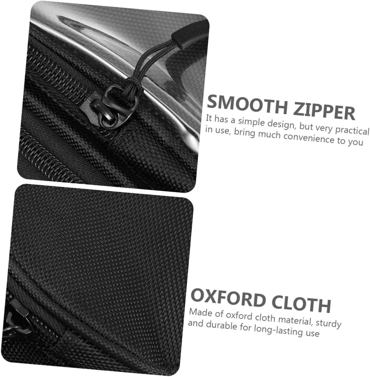 GALPADA Motorcycle Tank Bag with Transparent Phone Pocket Large Capacity Oxford Cloth Motorbike Pouch for Navigation and Essentials Storage Wear-resistant Riding Accessory