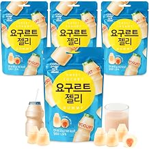 COELO Yogurt Jelly Candy - Fun Bottle Shape Dessert with Yogurt Filling Chewy Gummy Bite Size Soft Jelly Treat, Sweet & Sour Flavor, Convenient On-the-Go Snack Resealable Pouch 1.76oz x 4 Pack