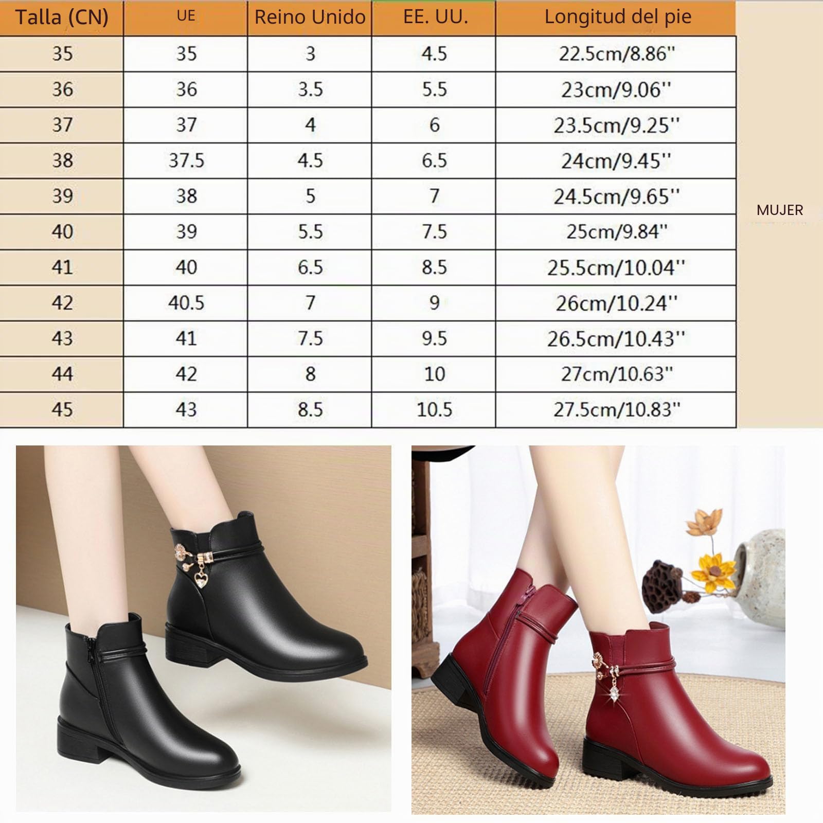 Botas ortopédicas de lana de piel auténtica para mujer, botas ortopédicas impermeables para mujer, botas de nieve con forro de piel de invierno