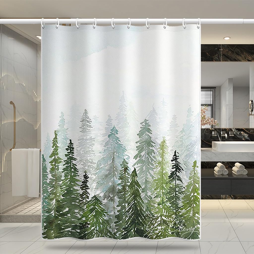 NZPOST Cortina De Ducha De Baño Cortina De Ducha Cortina De Puerta De Inodoro De Baño Cortina De Ducha Impermeable De Poliéster Cortina De Partición De Baño con Gancho para Hom