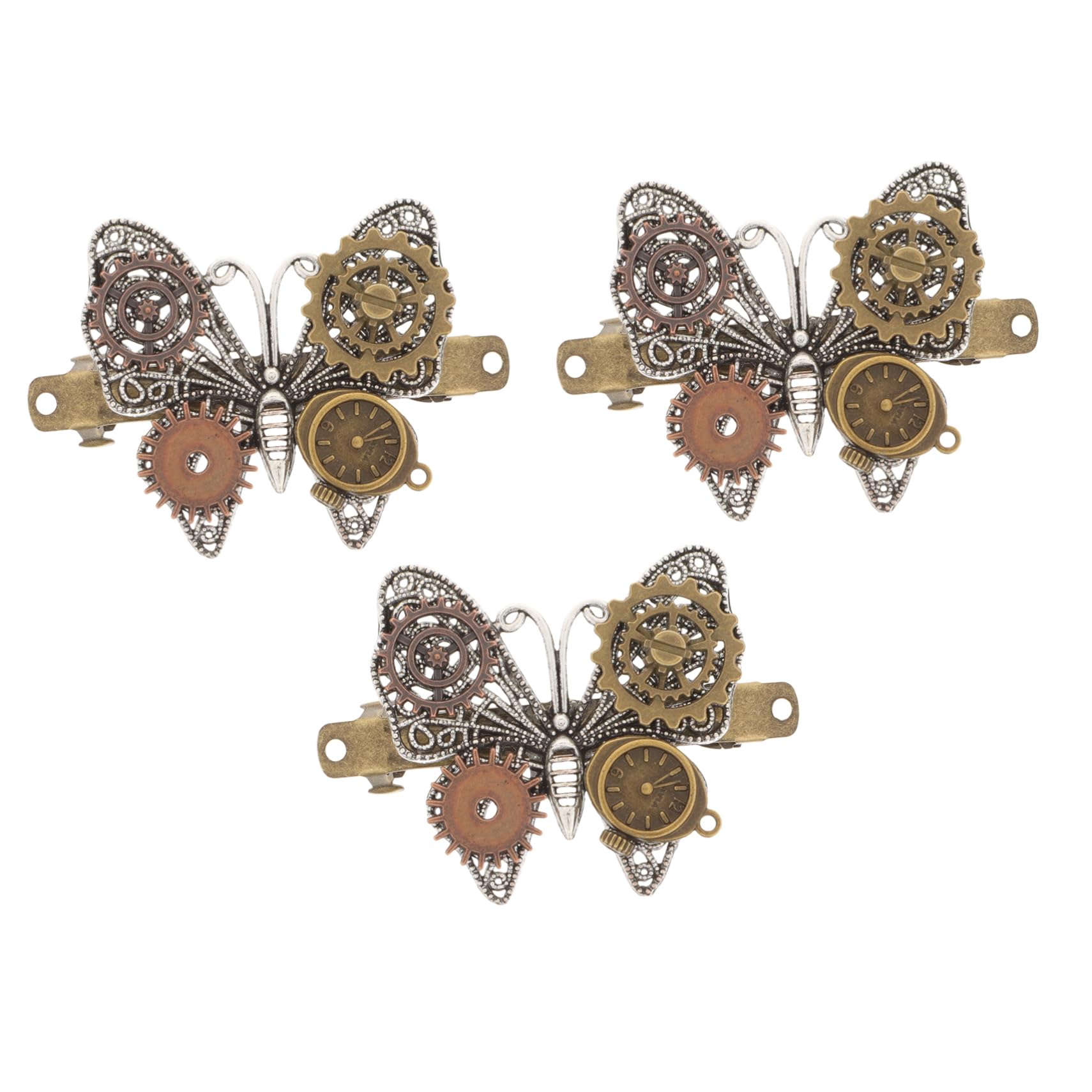 FRCOLOR 9 pinzas para el pelo de primavera para mujer, pinzas de metal para mujer, cintas para el pelo, horquilla de pluma, pasador de mujer, accesorio vintage para decorar