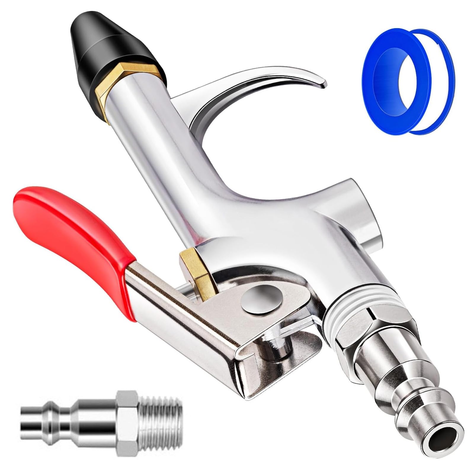 Tsophreniq Women's Pneumatic Air Blow Set Heavy Duty Aluminum Construction For Industrial Cleaning Workshop Maintenance Dusters High Airflows Efficiency Blow