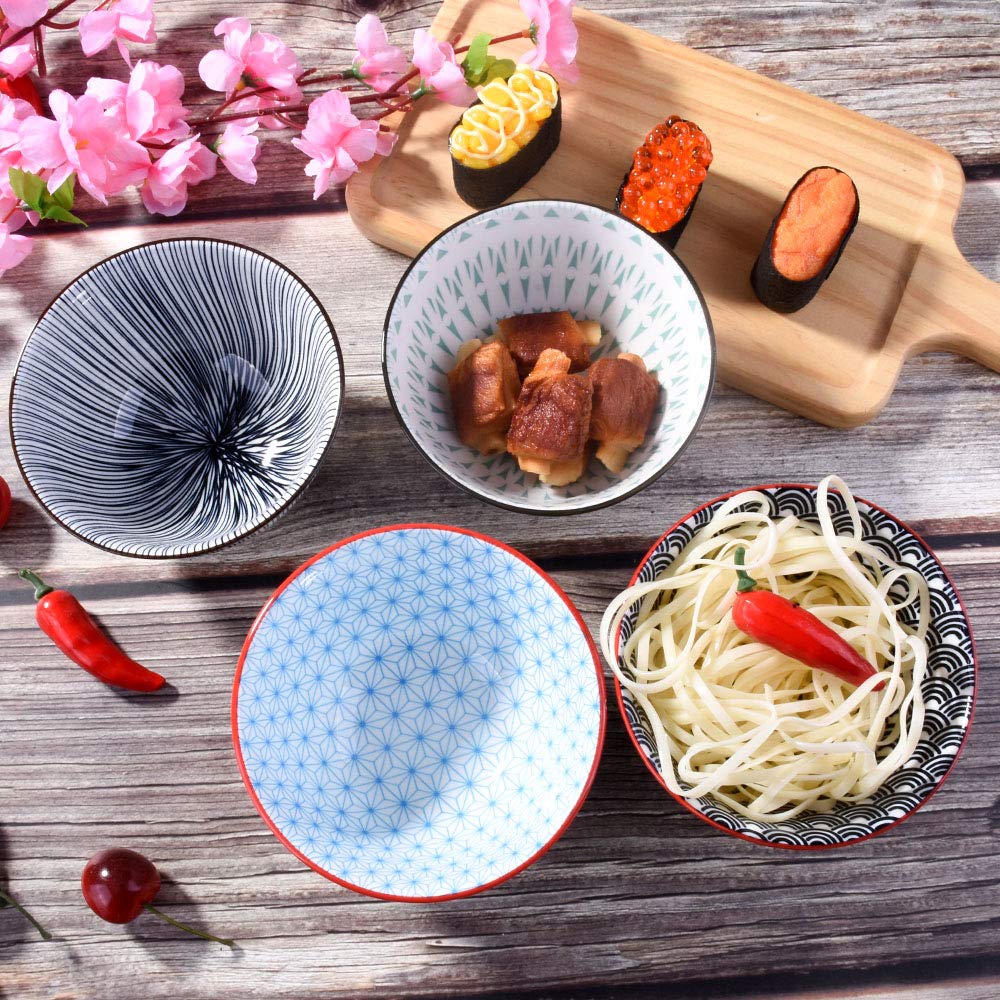 鉢、碗、香合　4点 Amazon.com | Japanese Rice Bowls Set of 4, 4.5 Inch, Ceramic