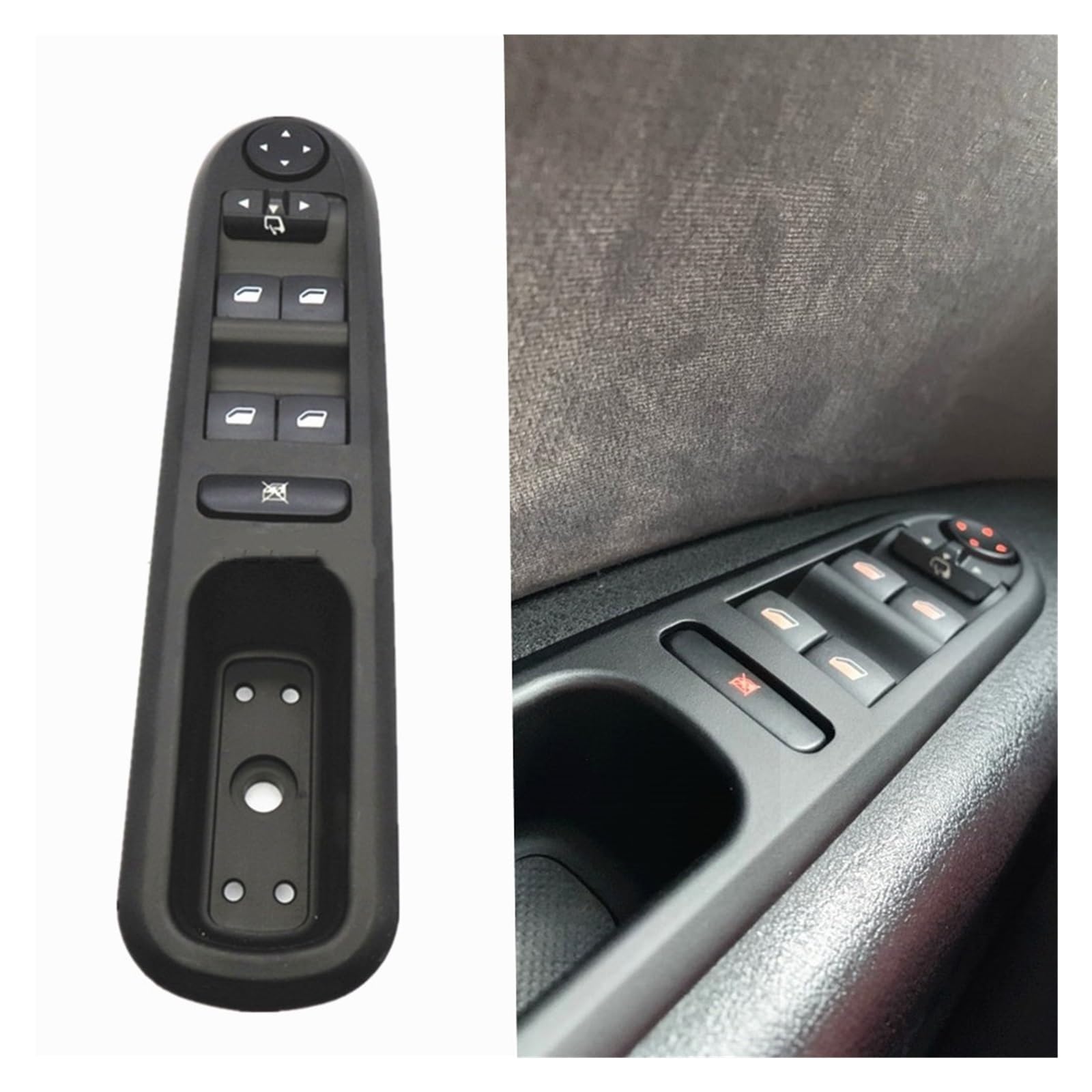 Bouton de lève-vitre pour Peugeot 407 commande 6554ER
