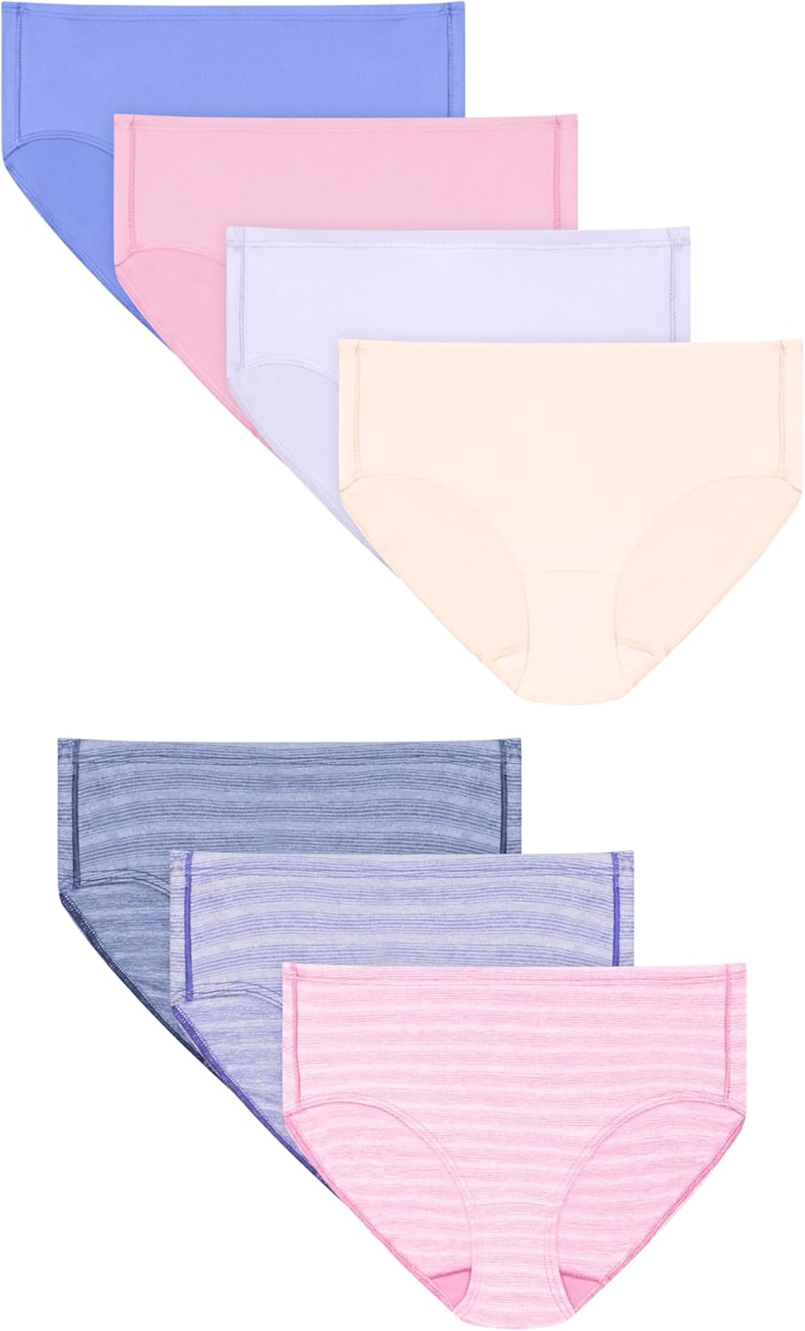 Hanes girls Underwear Briefs, 7-pack, Pure Comfort Microfiber Brief Panties for Girls, Assorted - Image 3