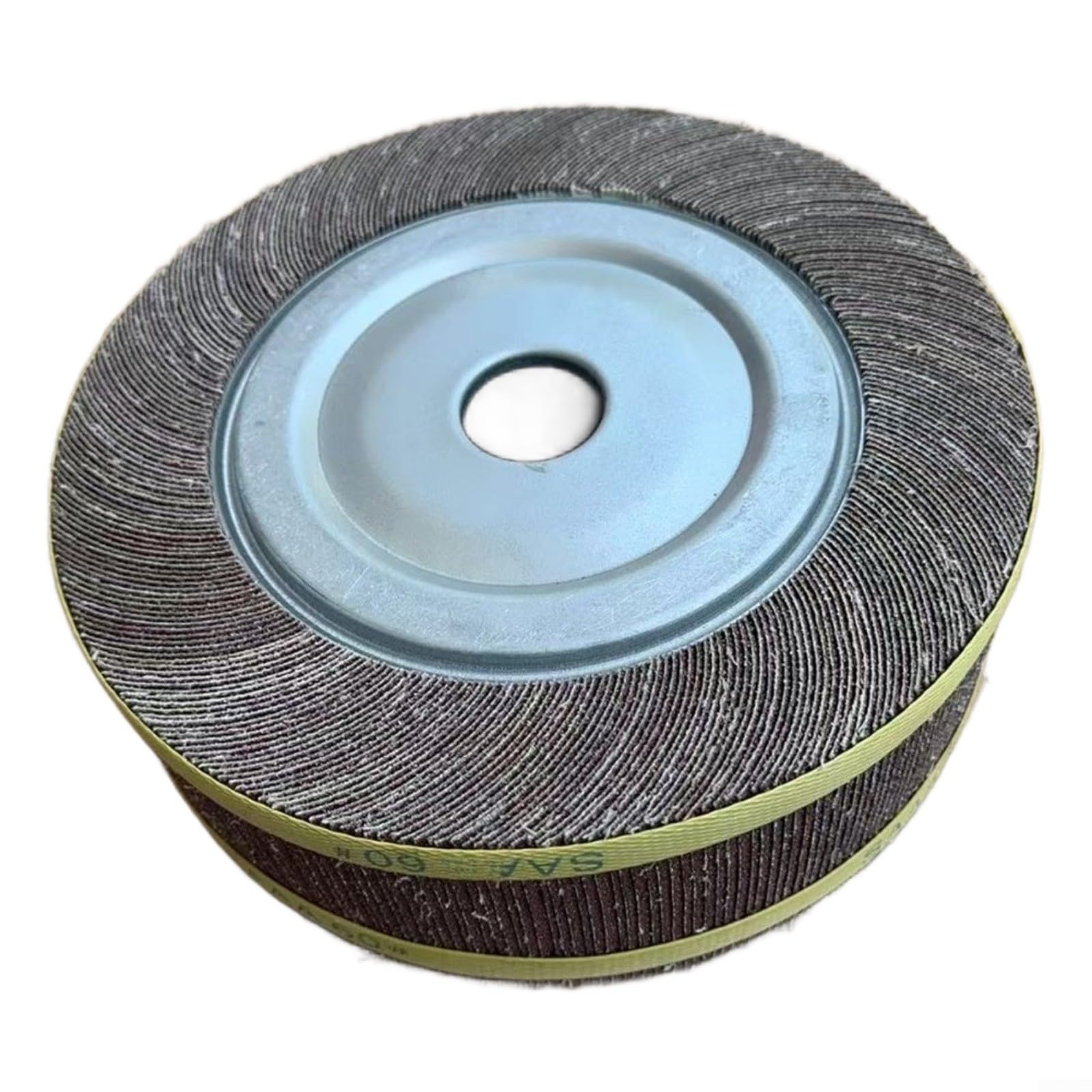 Disco abrasivo premium 250 x 80 x 32 mm de alta calidad para pulido de metal y lijado con rotación estable, ideal para taller e industria, color amarillo, 1 unidad (A)
