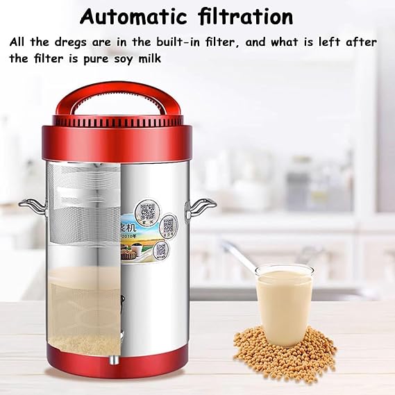 Automatic nut milk maker, soy milk maker, soup maker with LED display, delay start/keep warm/self-cleaning function(20L)
