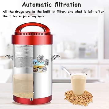 Automatic nut milk maker, soy milk maker, soup maker with LED display, delay start/keep warm/self-cleaning function(20L)