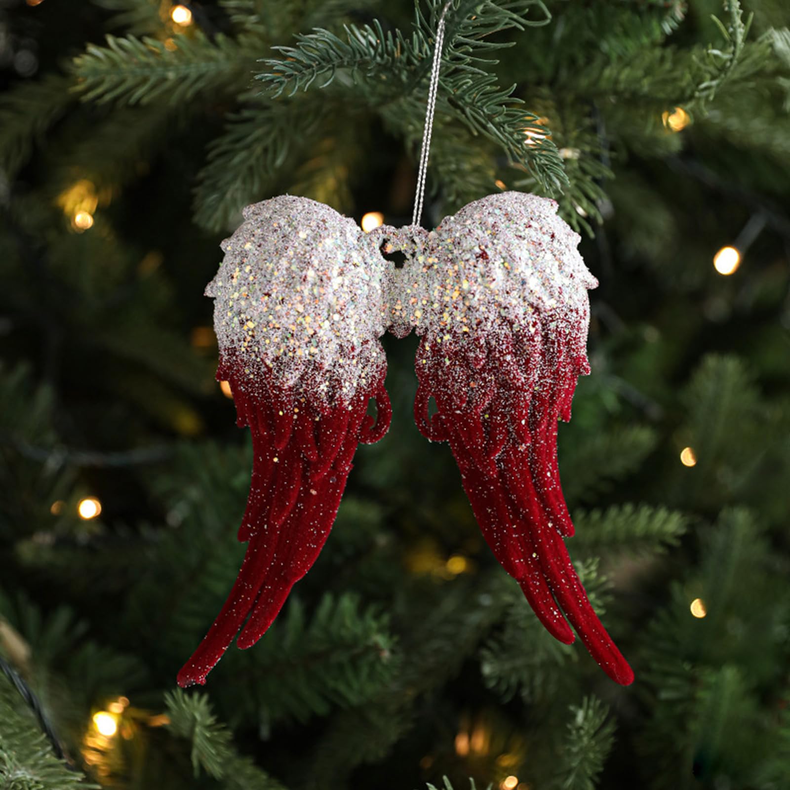Confezione da 8 decorazioni per albero di Natale con stella ballerina a forma di renna, per decorazioni natalizie