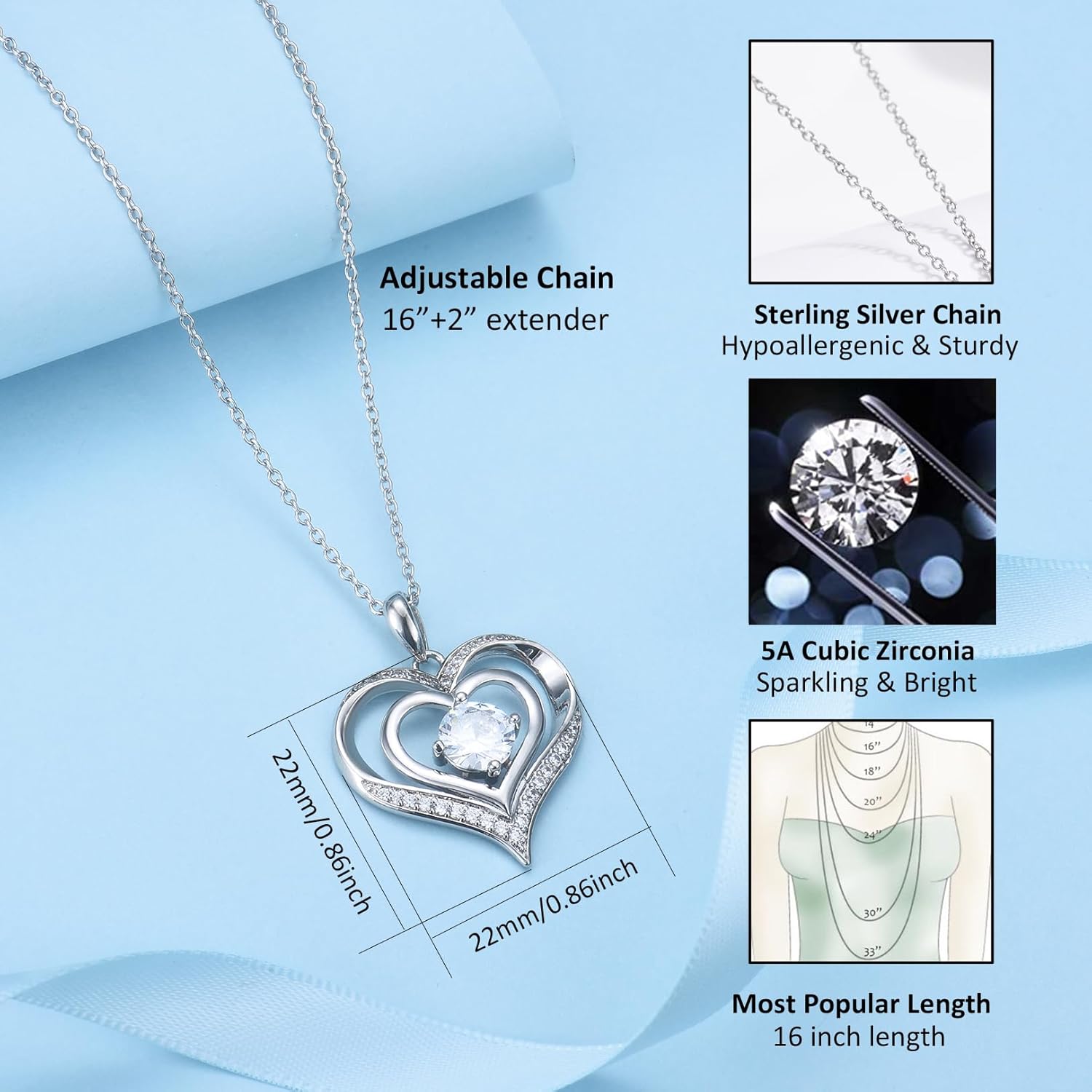 CERSLIMO Daughter Gifts from Mom & Dad - Unique Christmas Birthday Gifts for Daughters Stepdaughter Bonus Daughter Gift Ideas, Sterling Silver to My Daughter Necklace from Mother And Father - Image 6