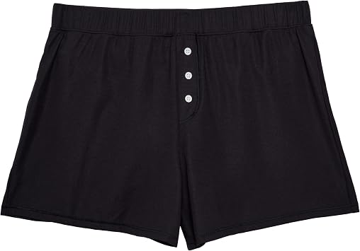 Thinx Ultra-Soft Period Underwear, Overnight Sleep-Shorts Leakproof, Holds Up to 12 Regular Tampons*, Period Underwear for Women, Reusable & Controls Odor, Black, L