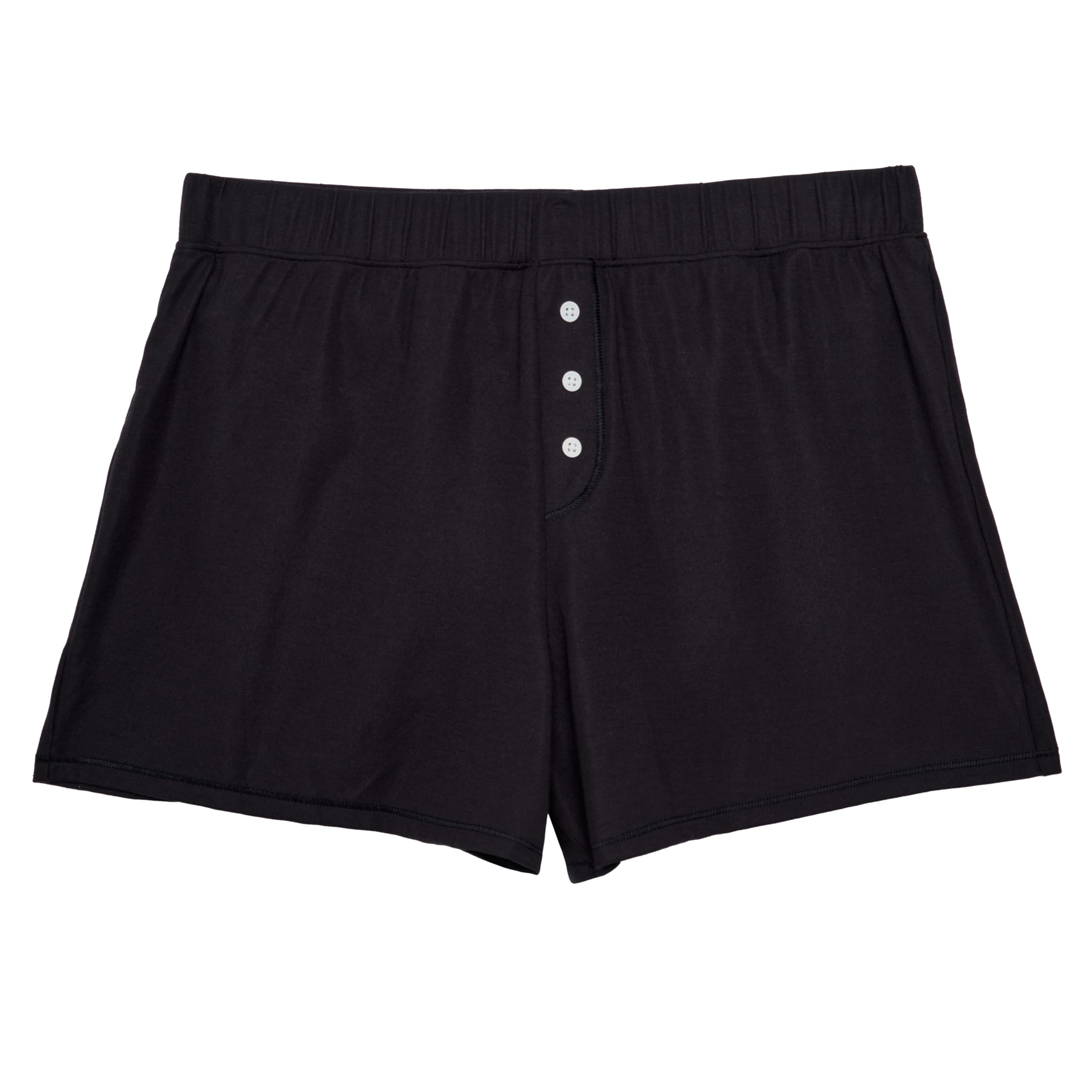 THINXThinx Ultra-Soft Period Underwear, Overnight Sleep-Shorts Leakproof, Holds Up to 12 Regular Tampons*, Period Underwear for Women, Reusable & Controls Odor, Black, L