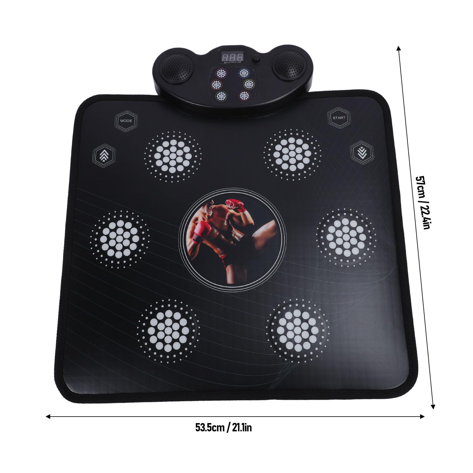 Dance Pad Music Boxing Machine con, Obiettivo Elettronico Musicale Montato a Parete, Smart BT Aggiornato 2025 per Allenamenti per la Casa e in Palestra per Adulti per