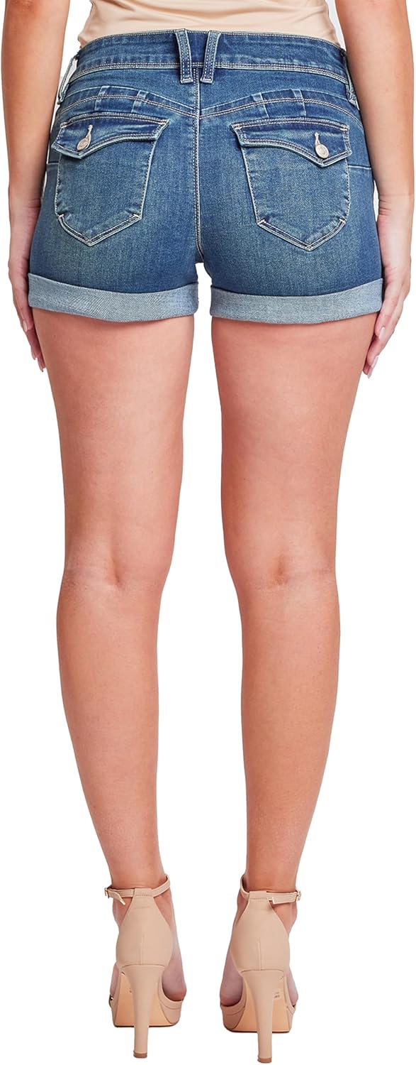 YMI Women's YMI Jeans Women's Wannabettabutt Cuffed Denim Shorts