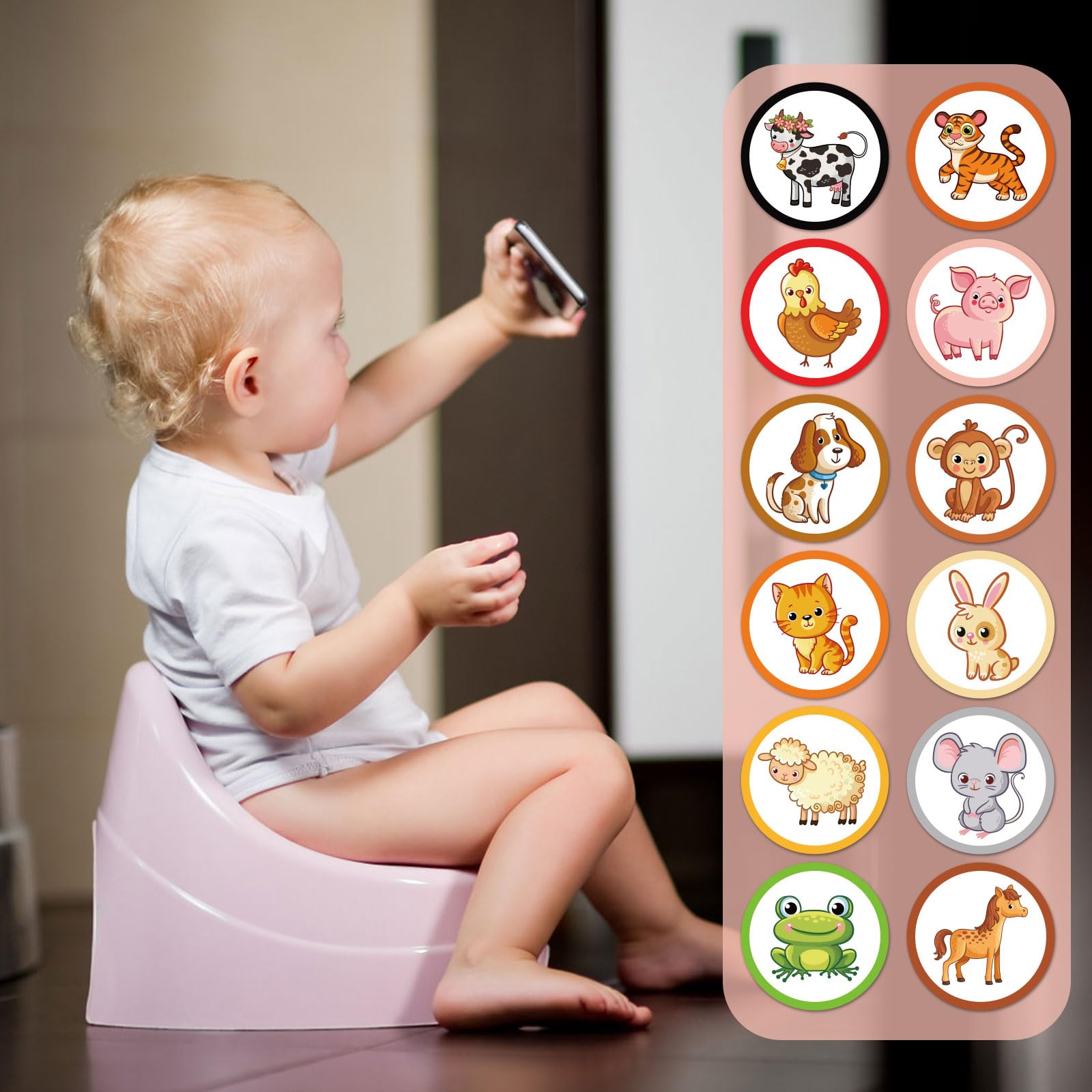 Geyee 24 Calcoanías De Entrenaiento Para Ir Al Baño, Calcoanías
