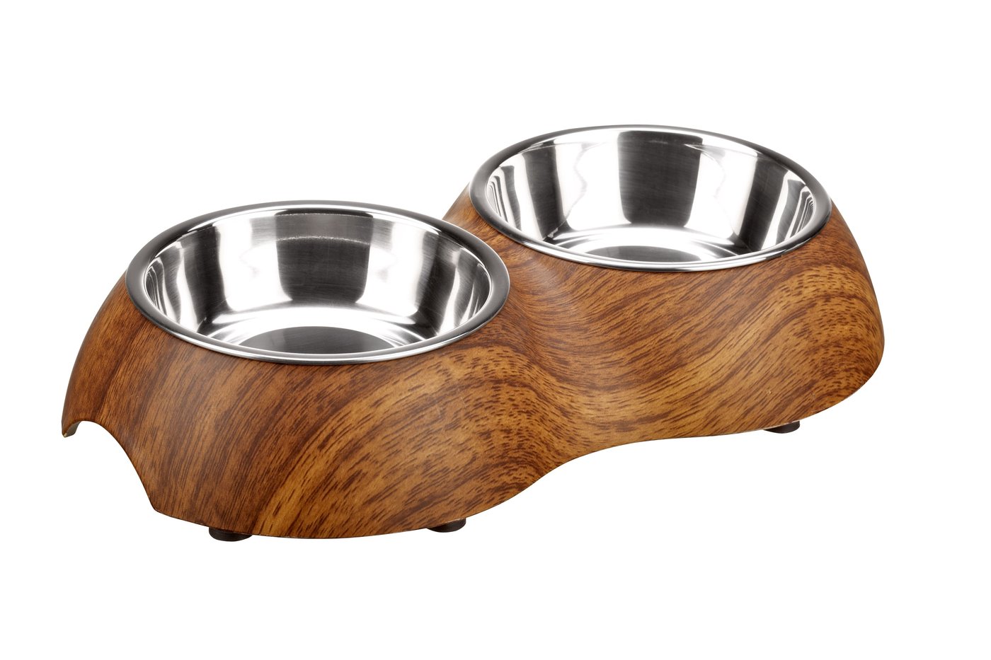Hunter Double Feeding Woody Bowl, 160 ml