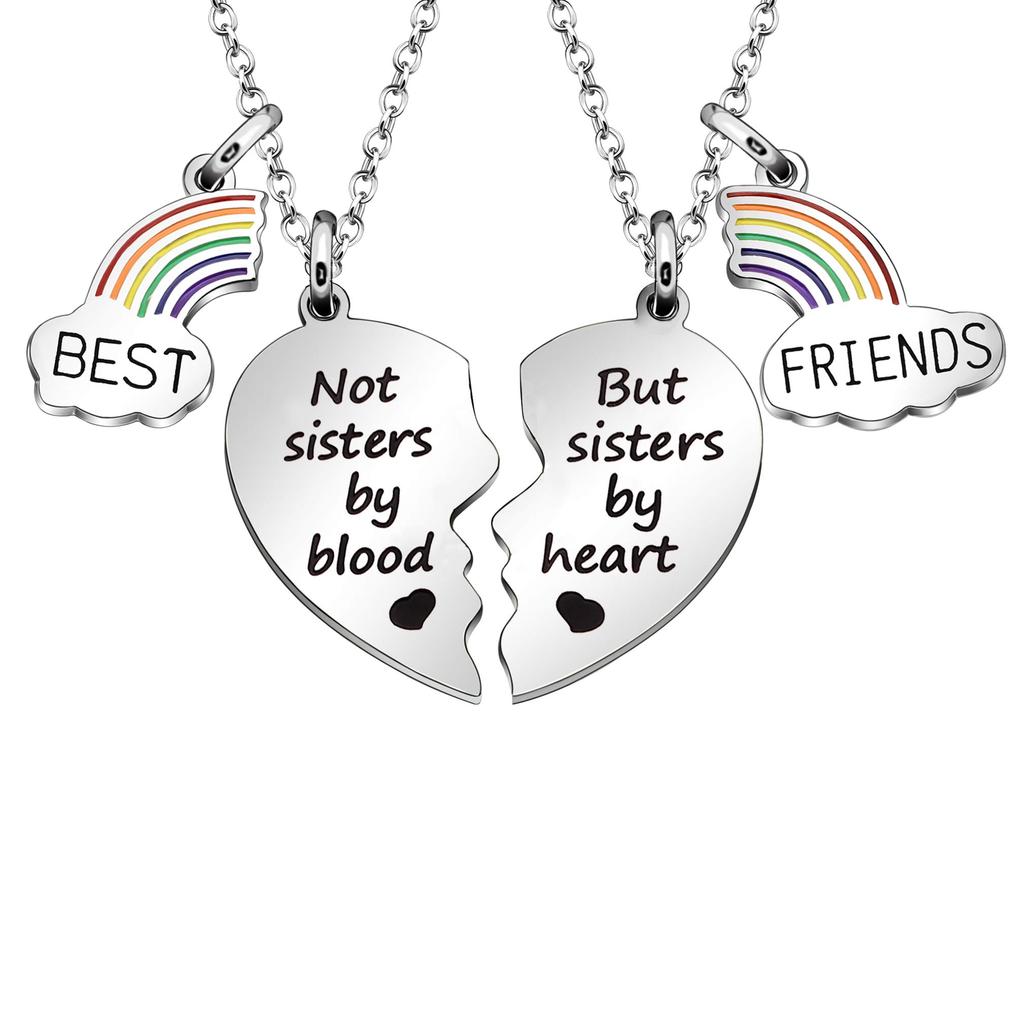 Maxforever Womens Metal 2 Split Heart Necklaces for Best Friends (Large) (B08BYMMM26) Amazon Price History, Amazon Price Tracker