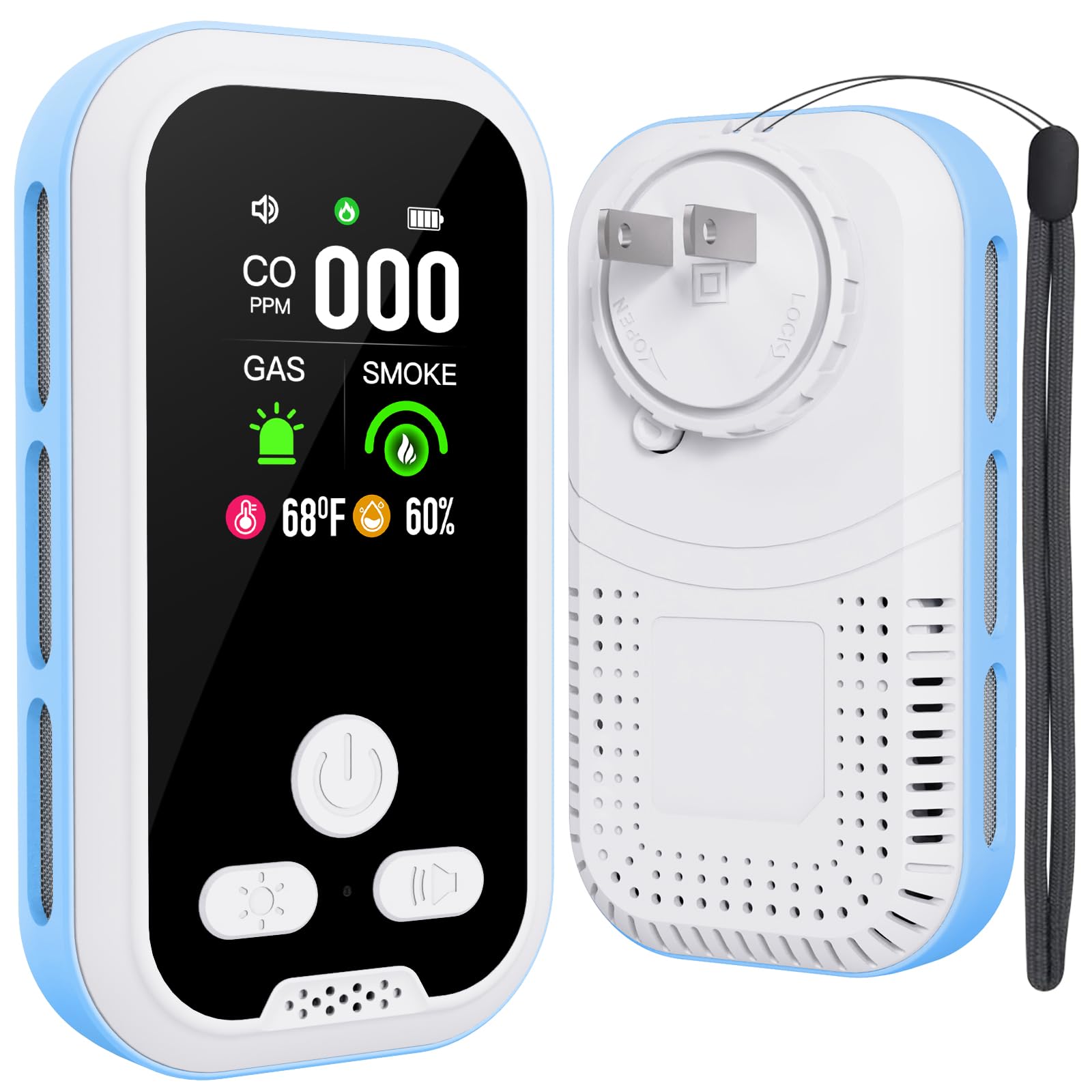 Buwheekoki 5-in-1 CO & Gas Detector
