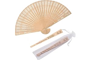 Personalized Wooden Fans: Unique Party Favors for Wedding Guests