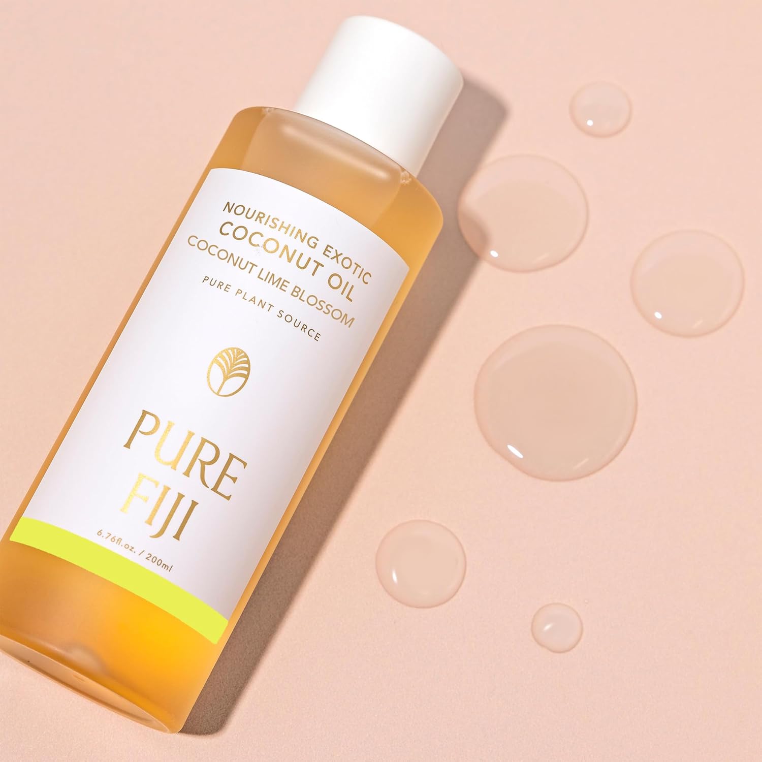 PURE FIJI Nourishing Exotic Coconut Body Oil, Coconut Lime Blossom (7.7 fl oz/230ml)