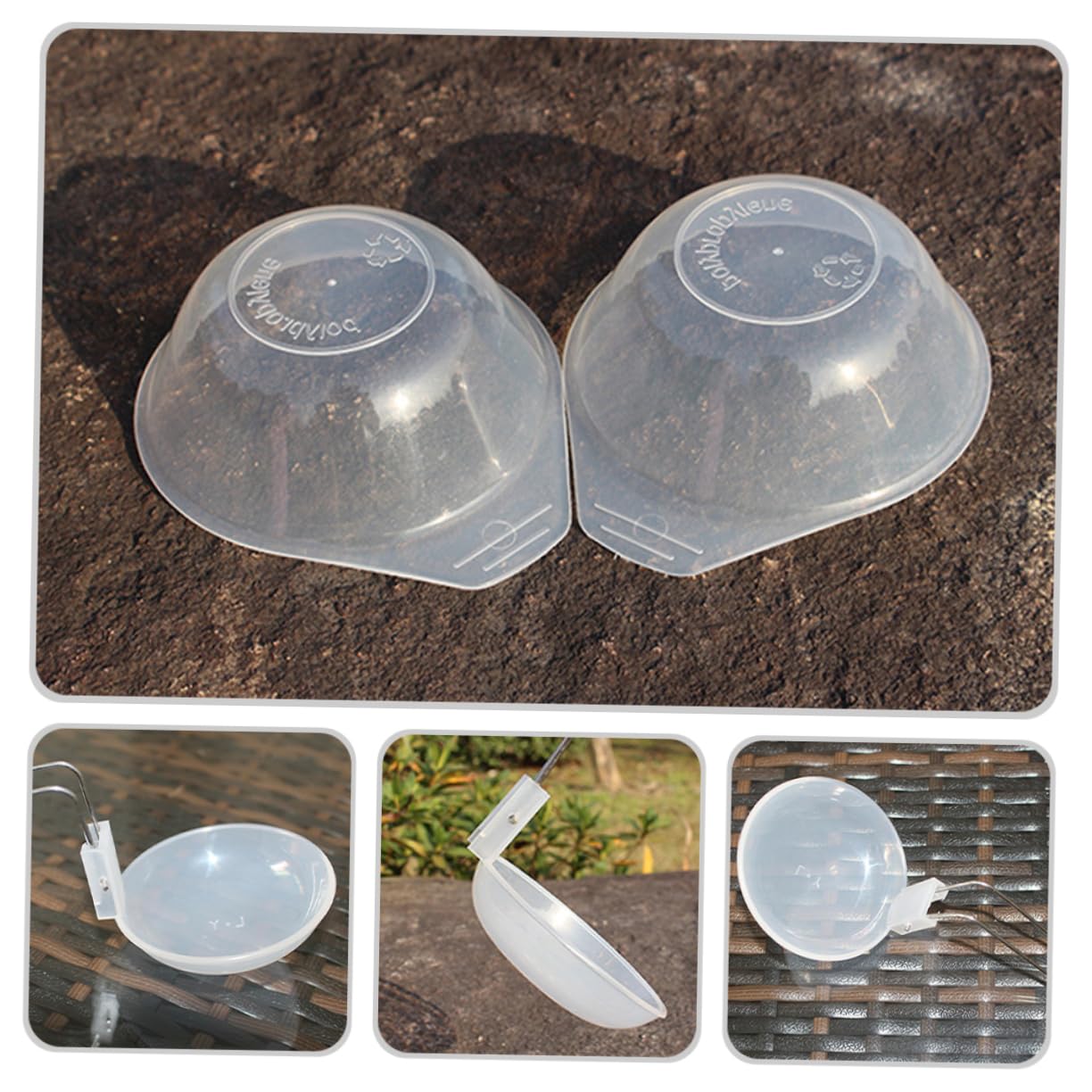 NAMOARLY Outdoor Compact Bowl Set Camping Soup Spoon Large Soup Bowls Camping Silverware Set