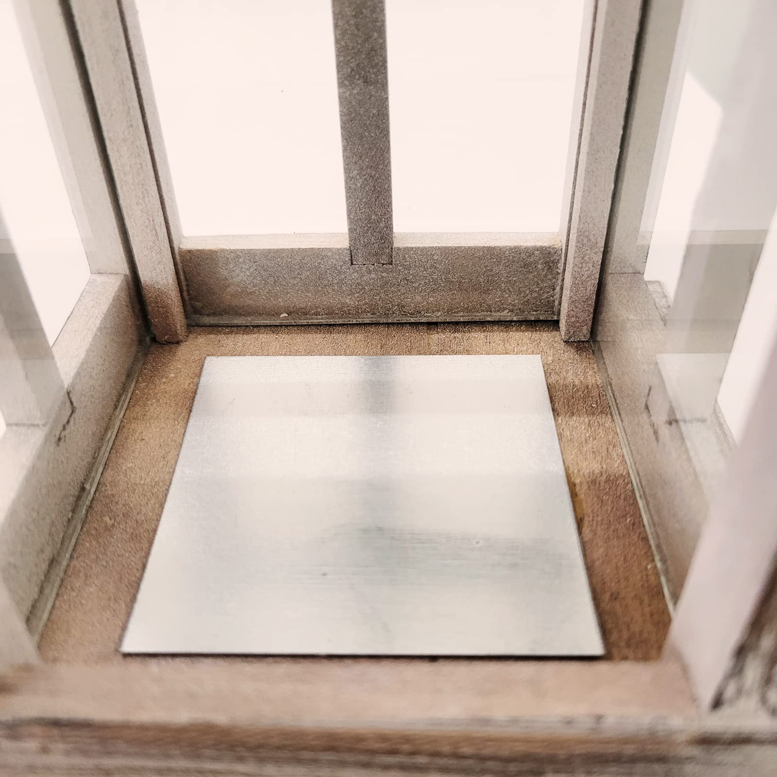 Lanterna Decorativa Legno Vintage - Portacandele Da Tavolo O Parete, 30x12.3 Cm, Stile Rustico - Foto 10