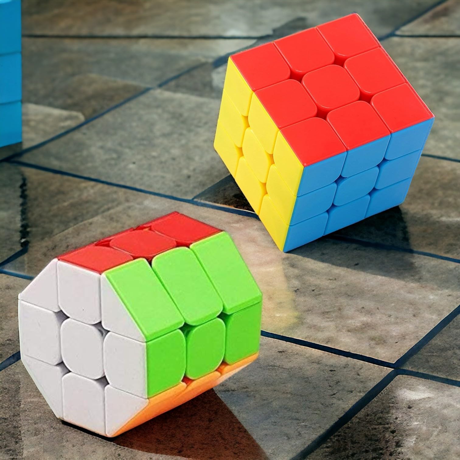 Toys Treasure We Deliver Smiles Kid Toys Treasure Combo Of 3X3 Barrel Cube & 3X3 Cube High Speed Magic Cube - The Ultimate Puzzle Set For Fun And Learning (Combo Of 3X3 Barrel Cube)