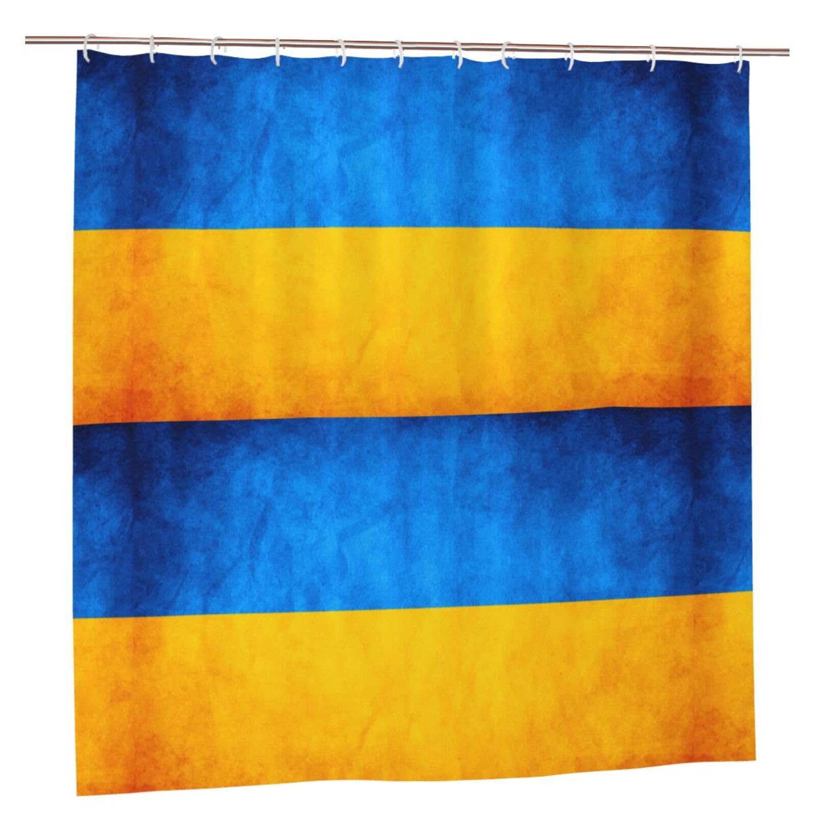 Rideau de douche Ukraine déco de salle de bain thématique et moderne