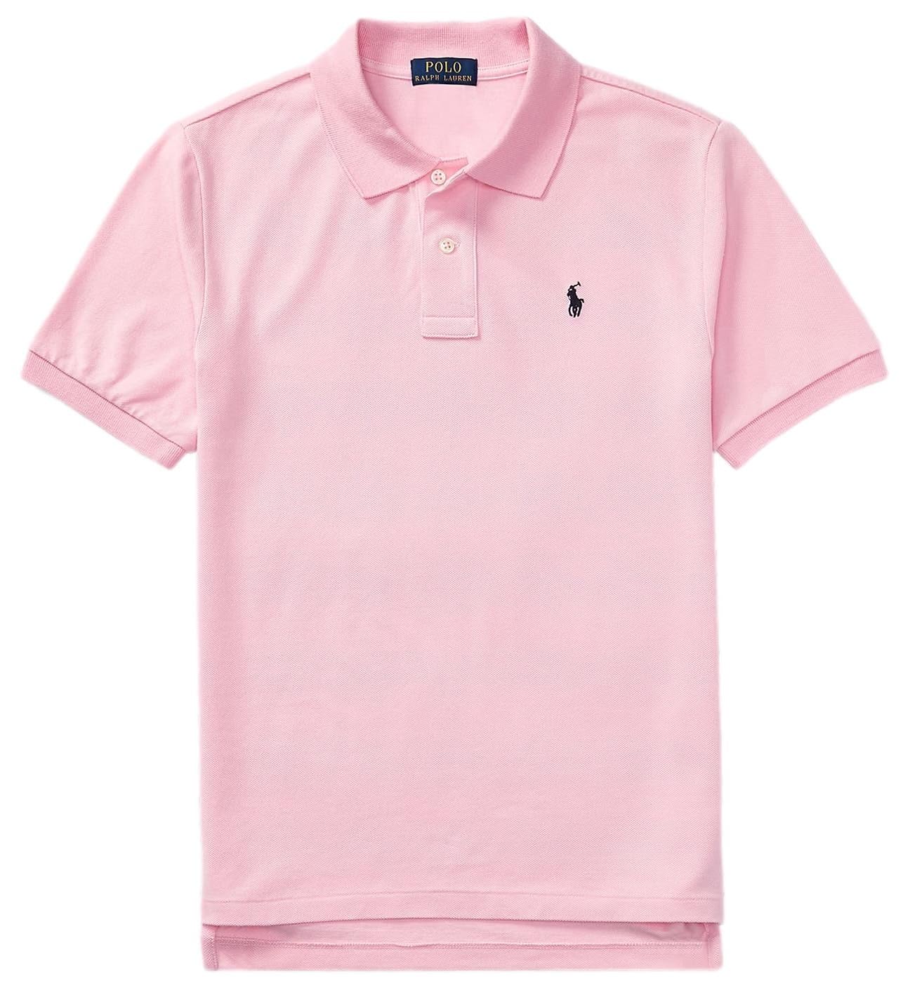 POLO RALPH LAUREN Boys' Classic Cotton Mesh Polo Shirt (CarmelPink, L)