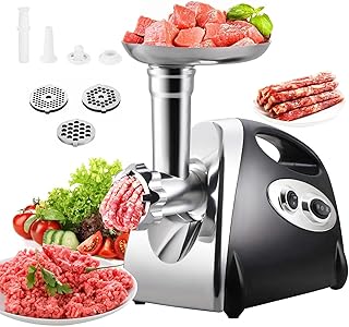 Trintion Electric Meat Mincer Grinder Food Grinding Mincing Machine 2800W Sausage Maker Stuffer with 7 Attachments Included Grind Variety of Poultry Meat