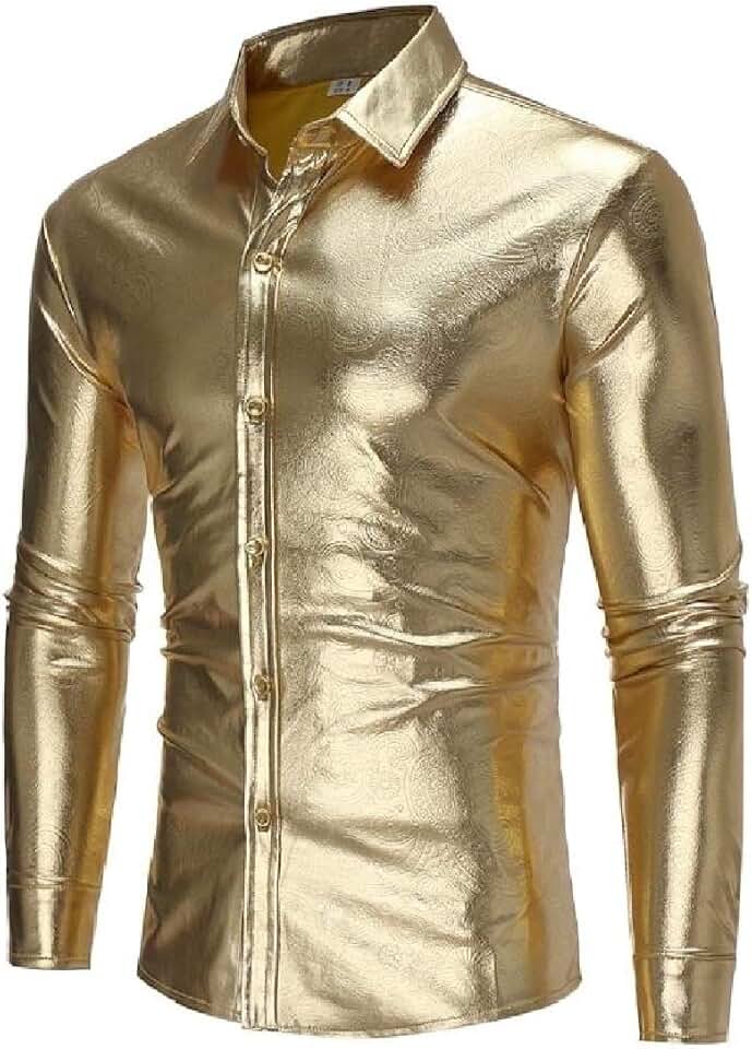 Amazon.ca Gold Dress Shirts / Tops, Tees & Shirts Clothing, Shoes