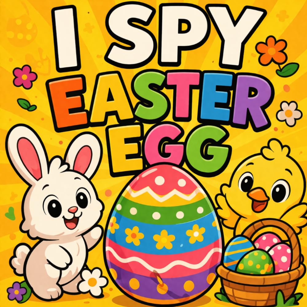 I Spy Easter Egg: Search and Find Hidden Eggs in Unexpected Places – A Fun Easter Activity Book for Toddlers Ages 3–5 (I Spy Books for Toddlers)
