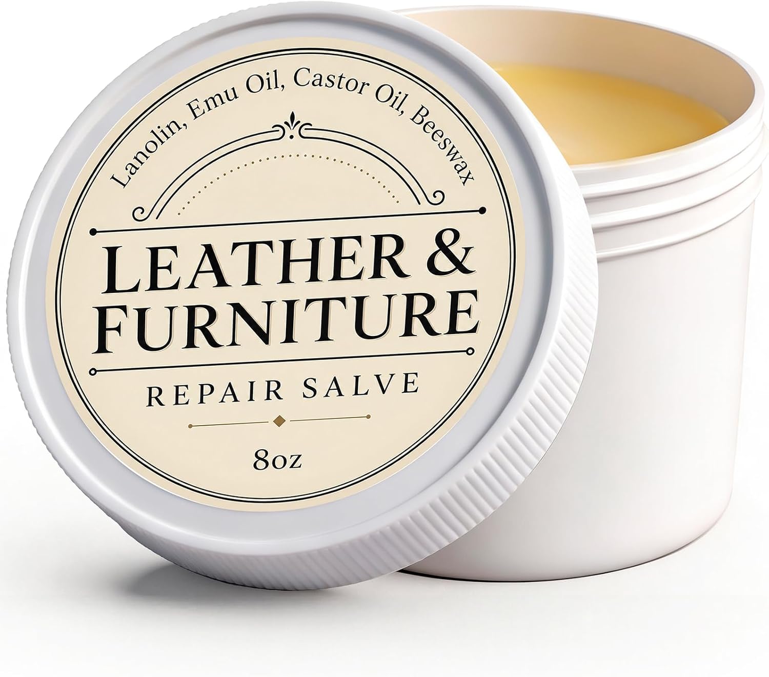 Leather Conditioner & Repair Cream for Car Seats and Interiors