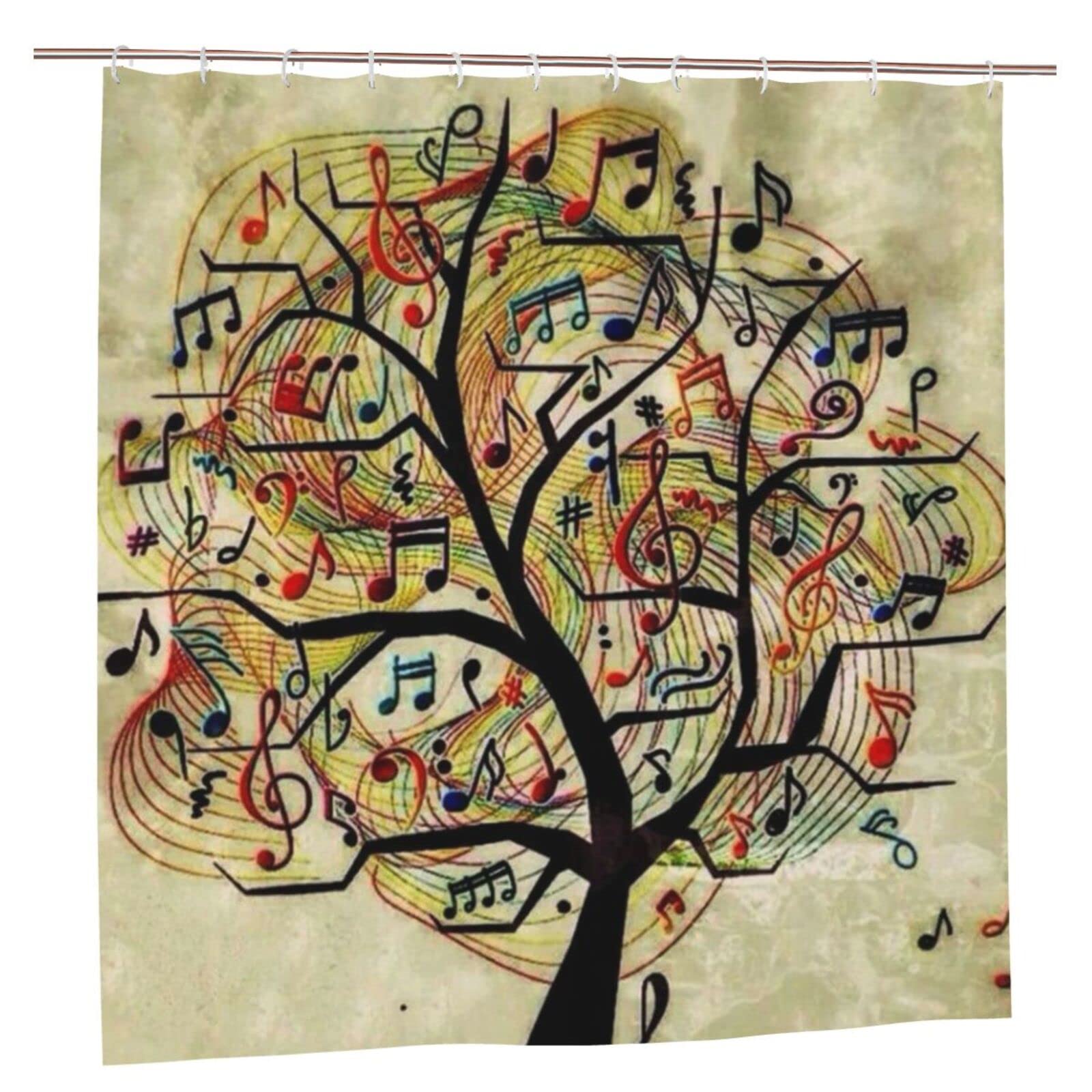 Rideau de douche Life Tree Psvod 183x183 cm imperméable moderne