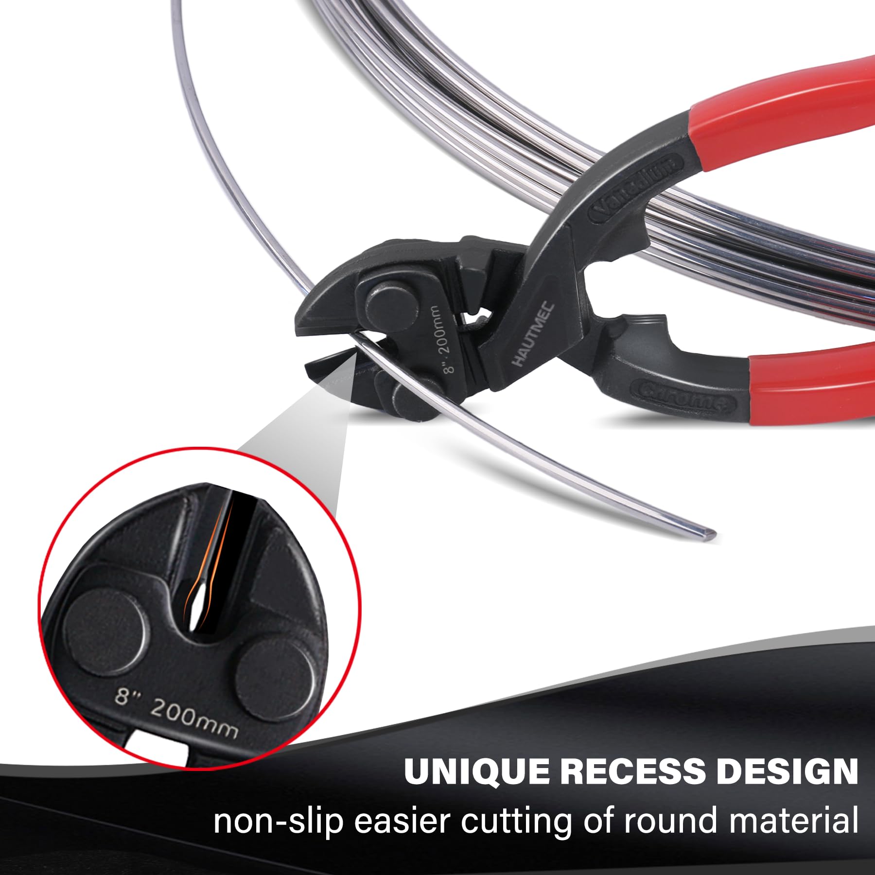 HAUTMEC Bolt Cutters - Powerful & Compact -5 HAUTMEC Bolt Cutters - Powerful & Compact -5