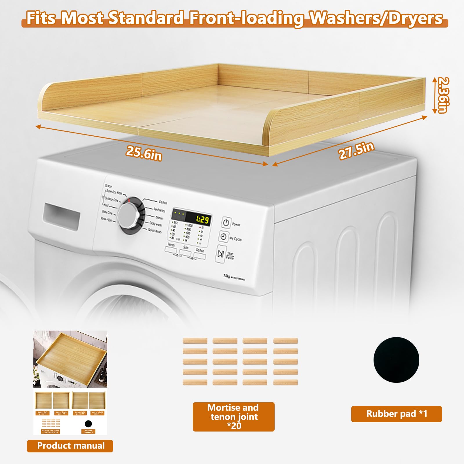 Amazon.co.jp: 木製 洗濯機と乾燥機カバー : 大型家電